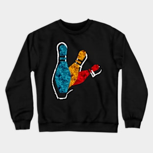 Retro Bowling Pins Crewneck Sweatshirt